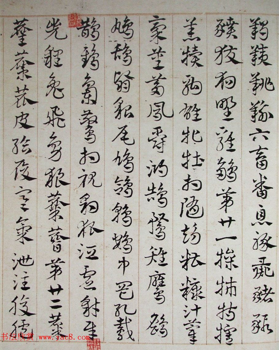 邓文原章草书法欣赏《临急就章全卷》