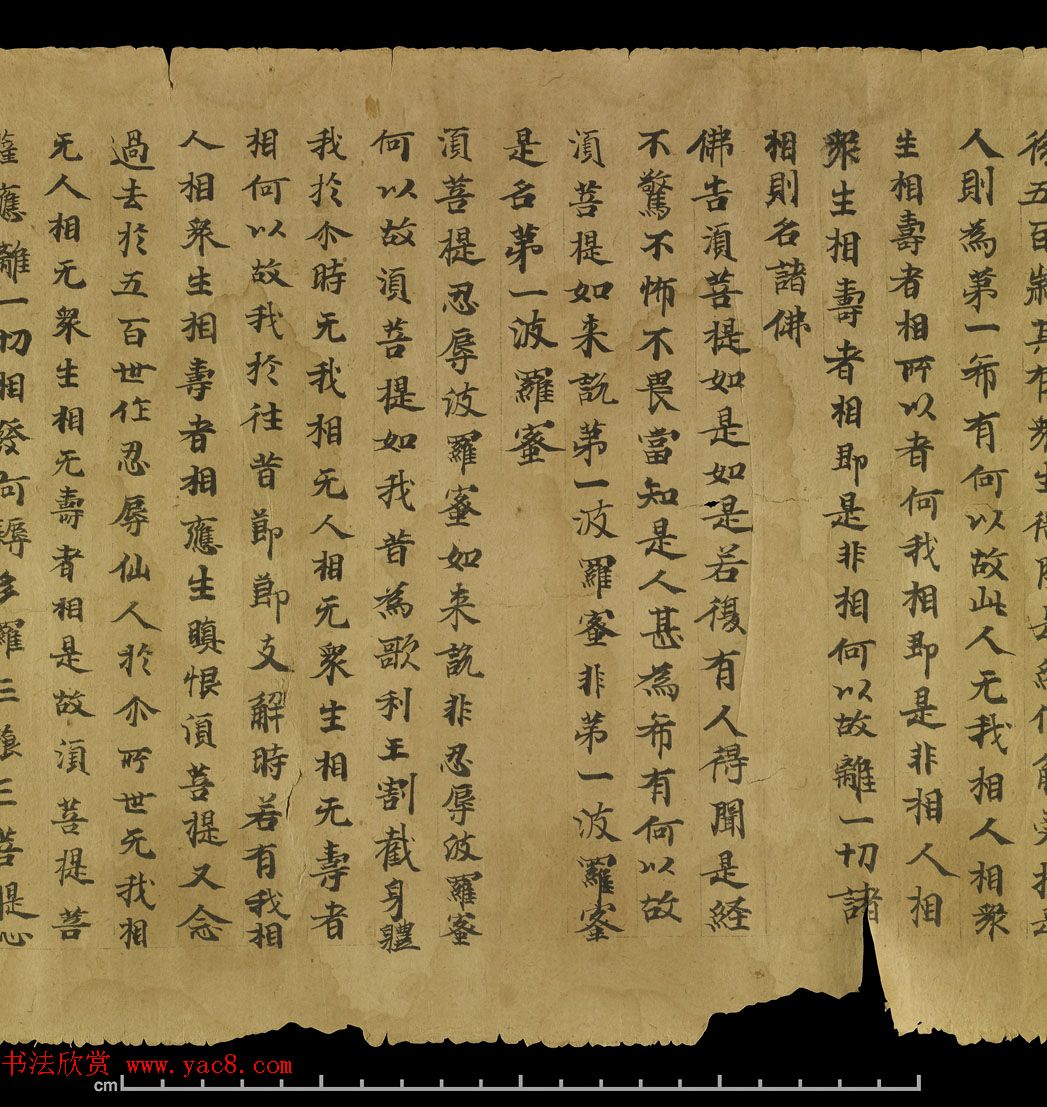 敦煌写经《金刚般若波罗密经》日本龙谷大学大宫图书馆藏