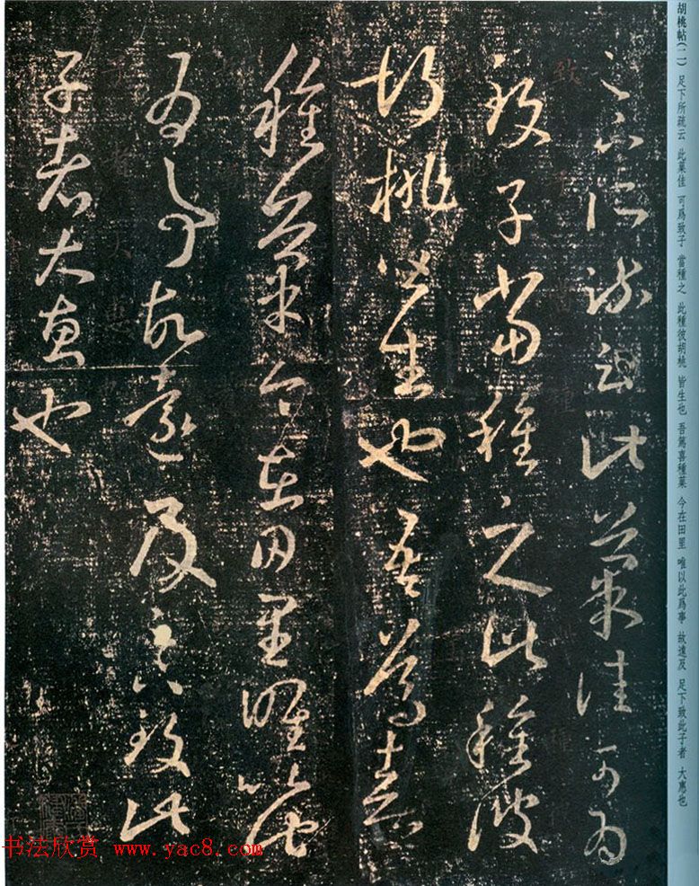 晋代王羲之草书欣赏《胡桃帖》两种