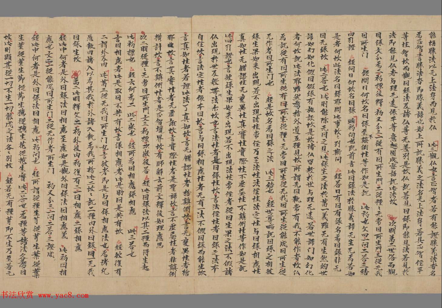 敦煌文献《净土寺藏经-大乘稻芉经随听疏》法国国家图书馆藏