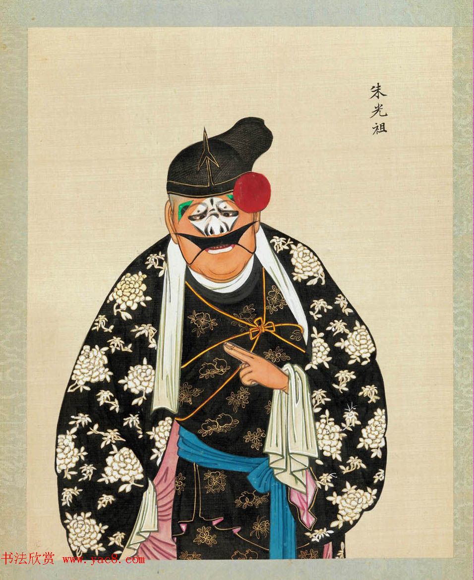 清代彩绘册页《戏曲人物百图》美国大都会博物馆藏