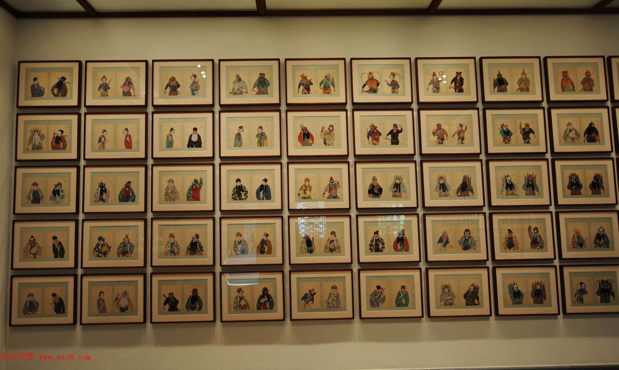 清代彩绘册页《戏曲人物百图》美国大都会博物馆藏