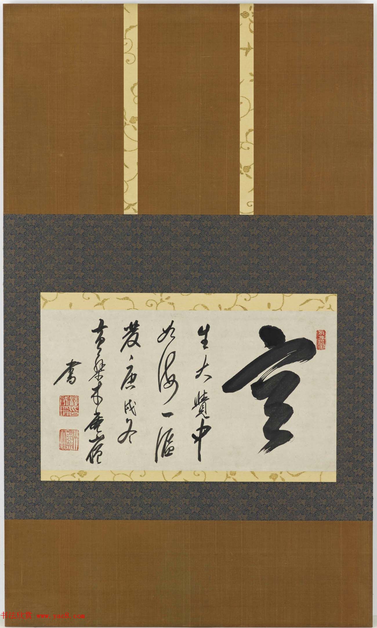 日本高僧木庵性瑫禅师书法墨宝美国国立亚洲艺术博物馆藏 日本高僧木庵性瑫禅师书法墨宝美国国立亚洲艺术博物馆藏