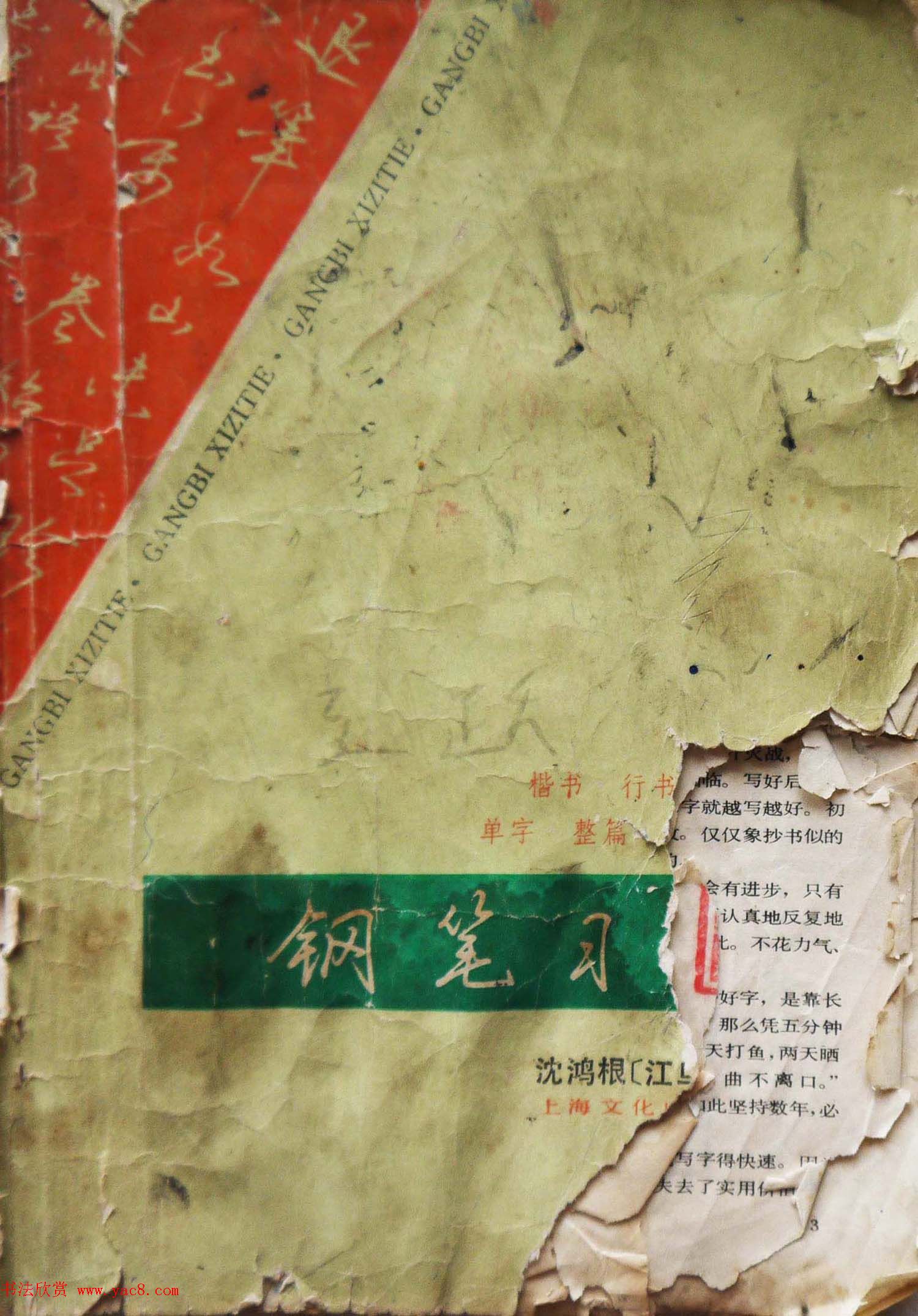 沈鸿根楷书行书草书三体钢笔习字帖