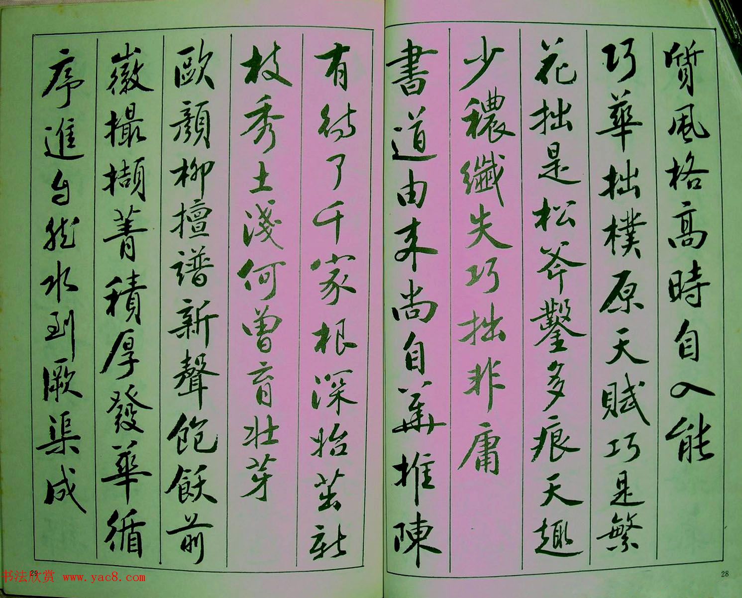 青少年行书范本《廖蕴玉著并书.论书七绝句一百首》