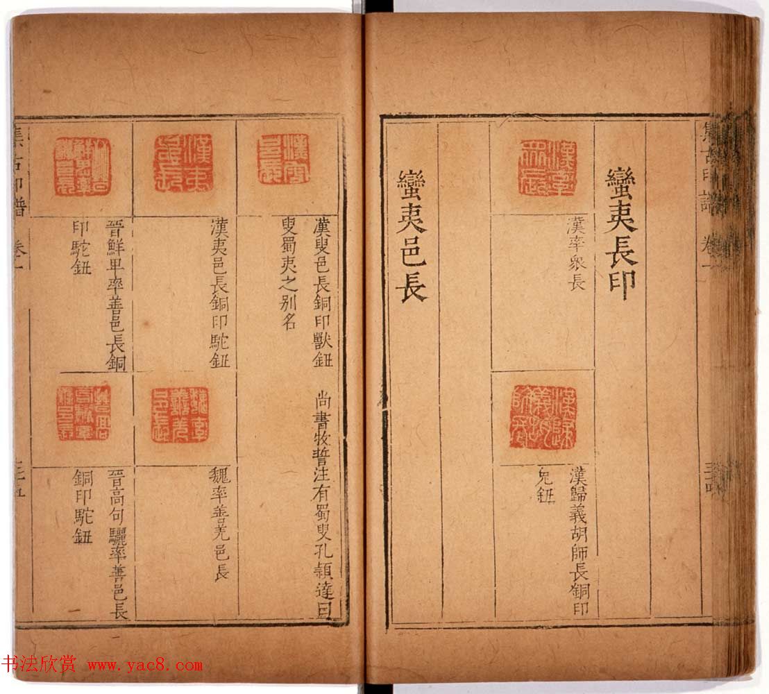 京都大学藏《集古印谱》卷一卷二合辑