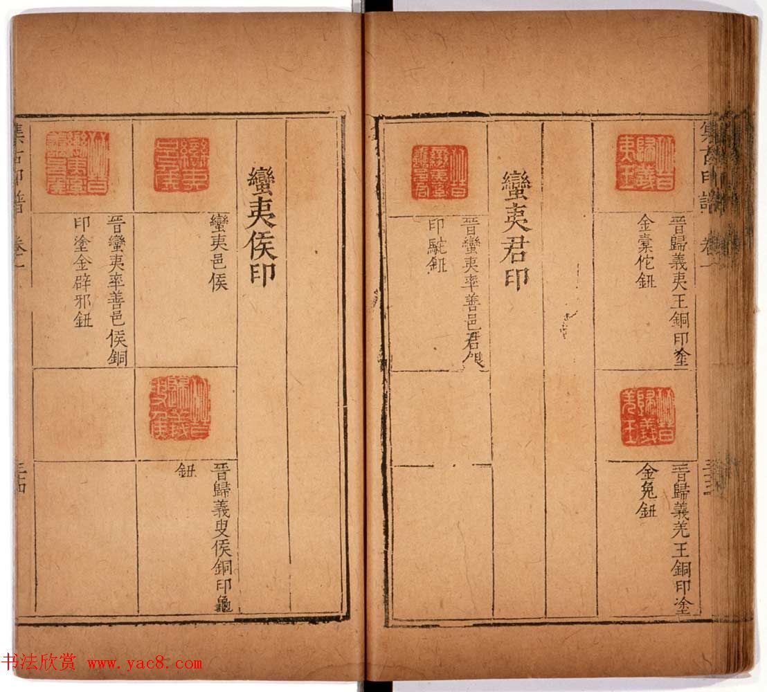 京都大学藏《集古印谱》卷一卷二合辑