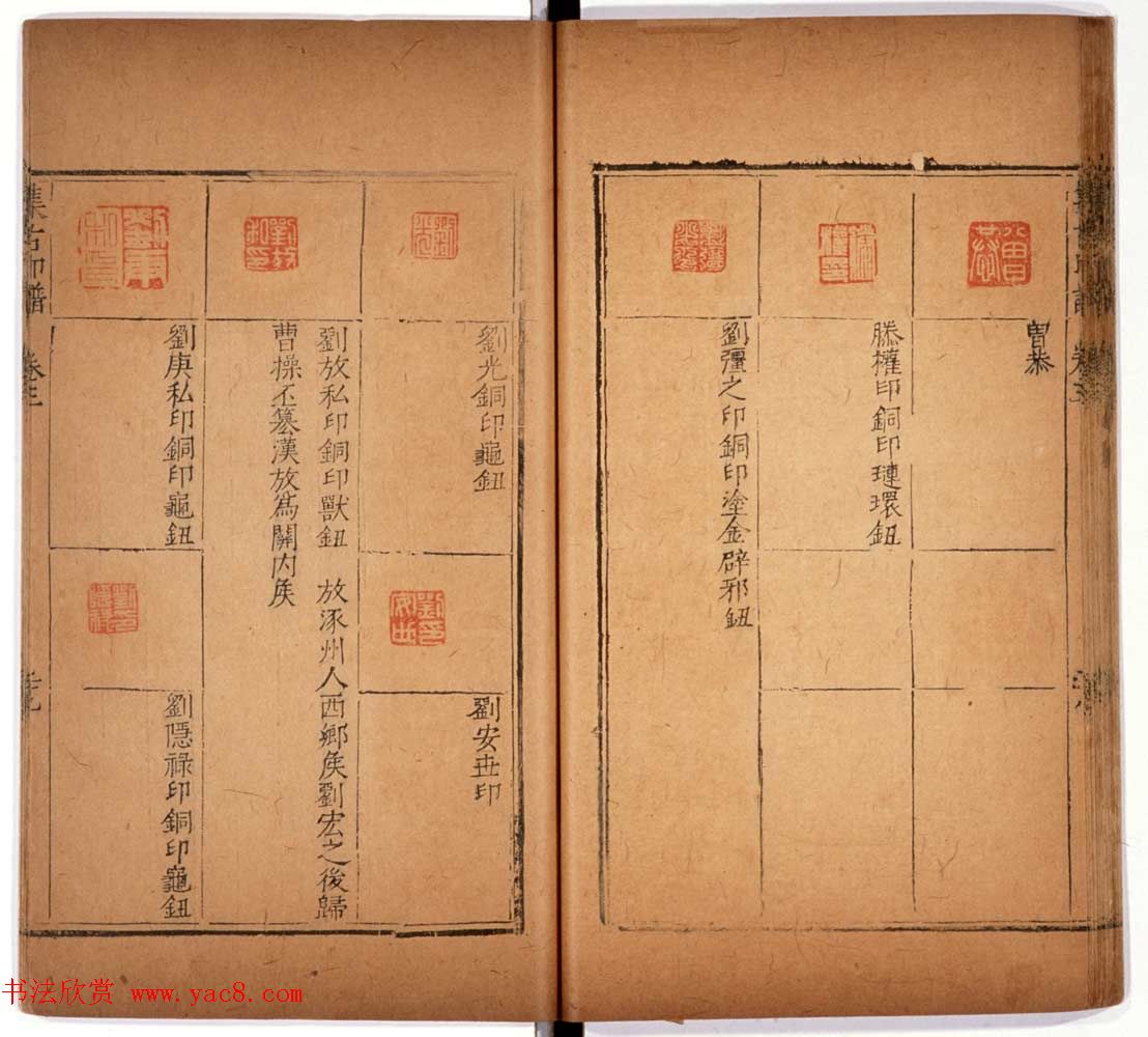 明代甘旸辑《集古印谱》卷三卷四合辑