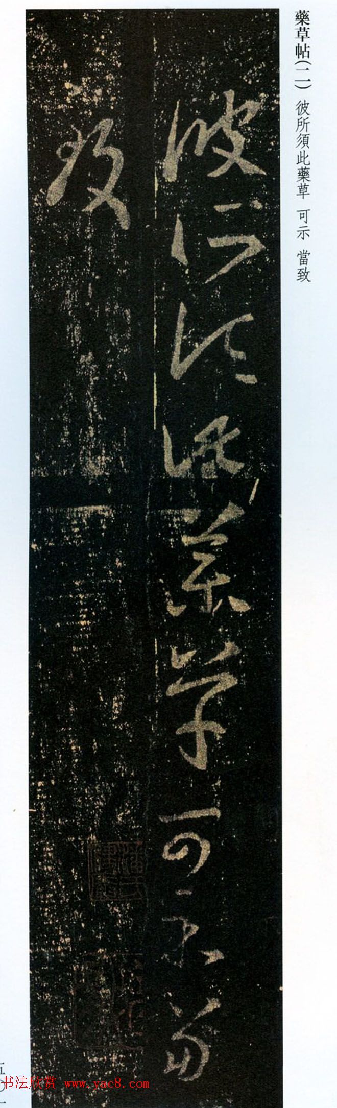 王羲之草书欣赏《药草帖》和《严君平帖》