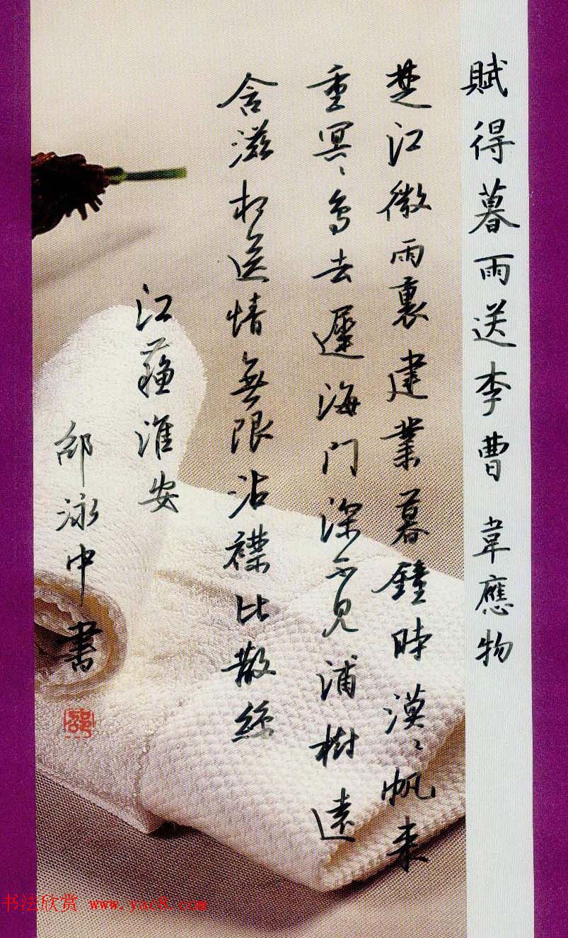 江苏邵泳中硬笔书法作品欣赏