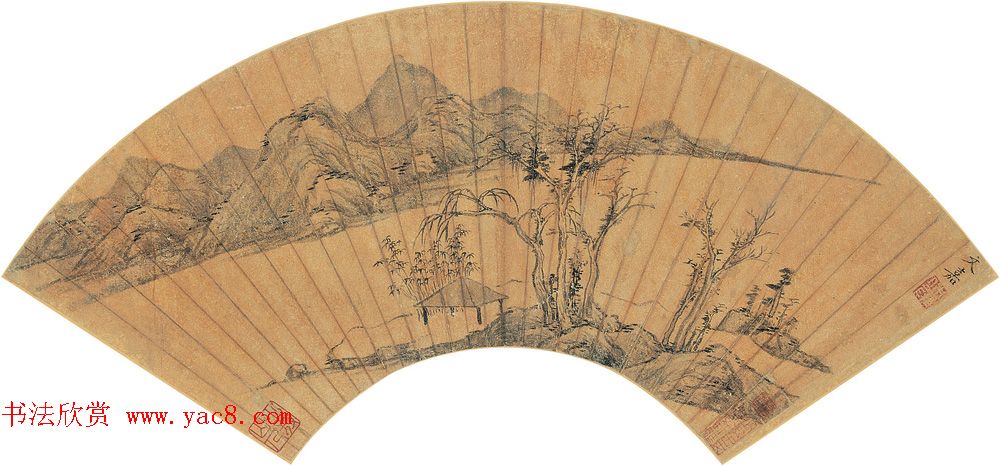 文彭弟文嘉书画扇面作品欣赏八幅