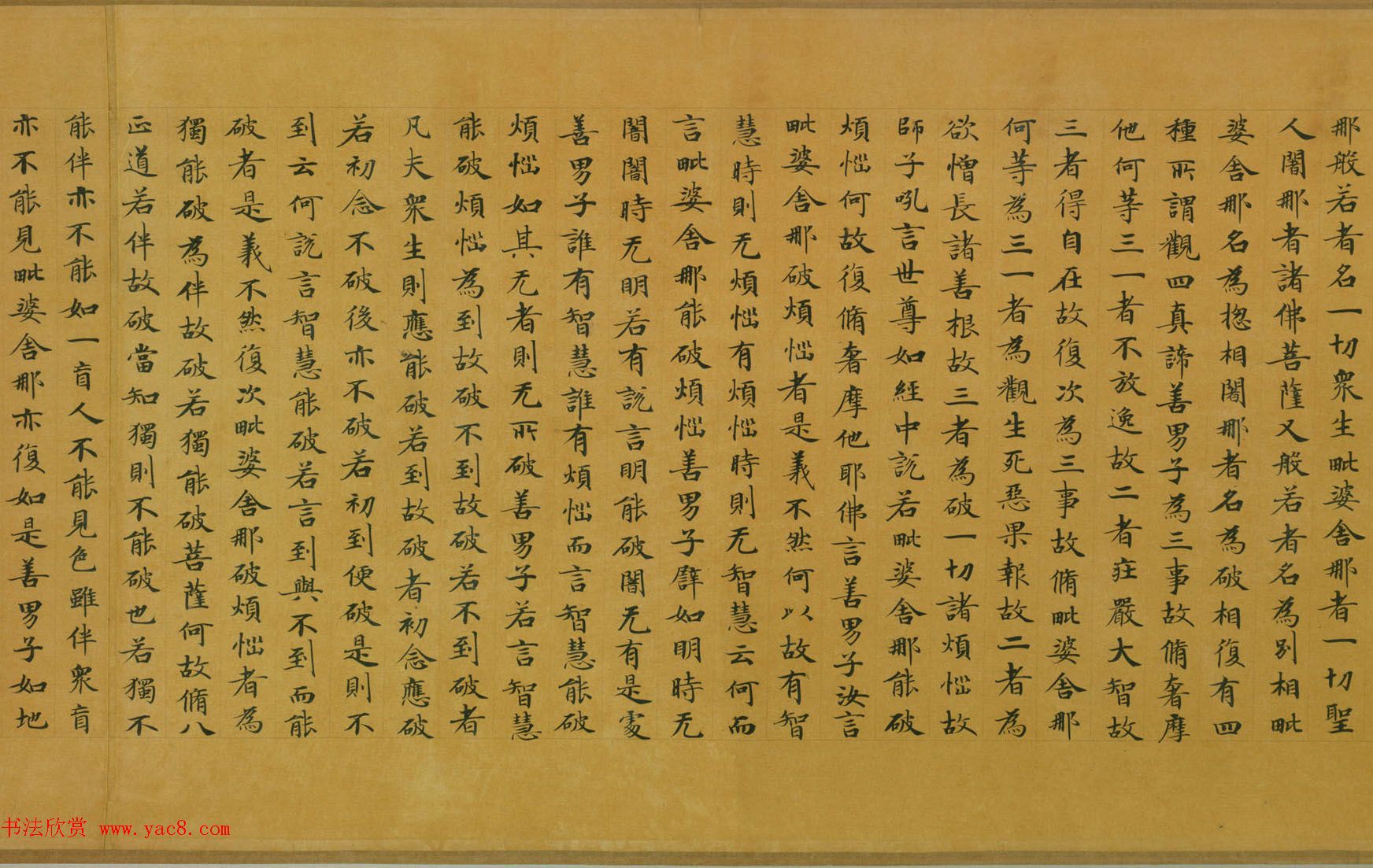 佛教经典手卷欣赏《唐人写本大般涅盘经卷第三十一》