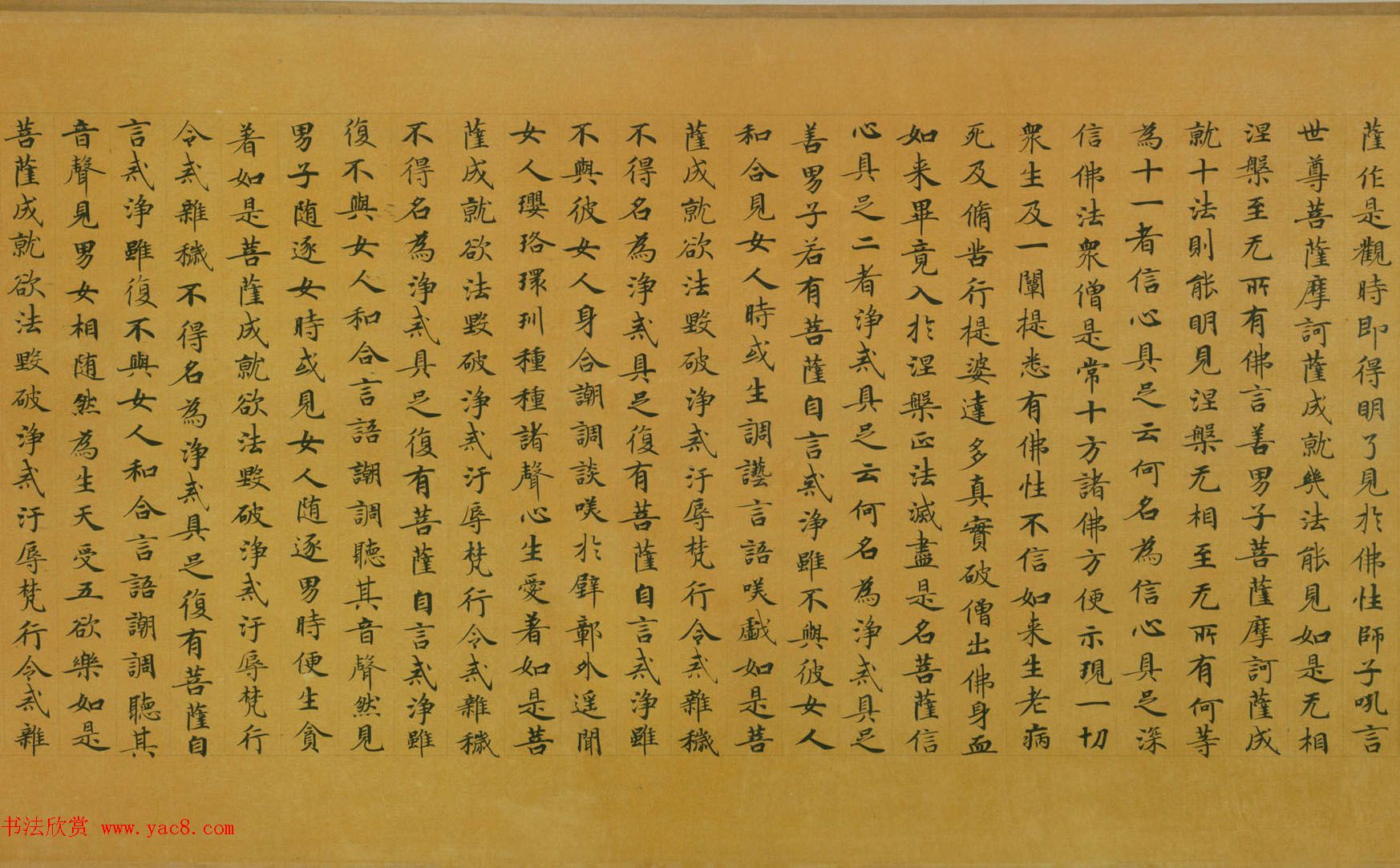 佛教经典手卷欣赏《唐人写本大般涅盘经卷第三十一》