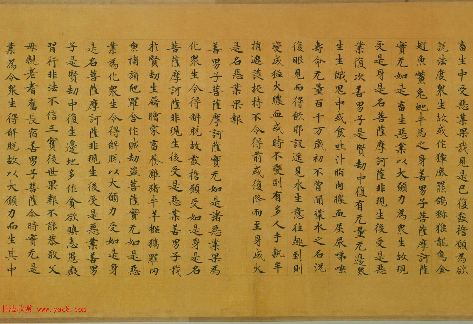 佛教经典手卷欣赏《唐人写本大般涅盘经卷第三十一》