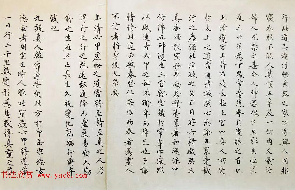 著名书法家卢中南2011年临写《灵飞经》