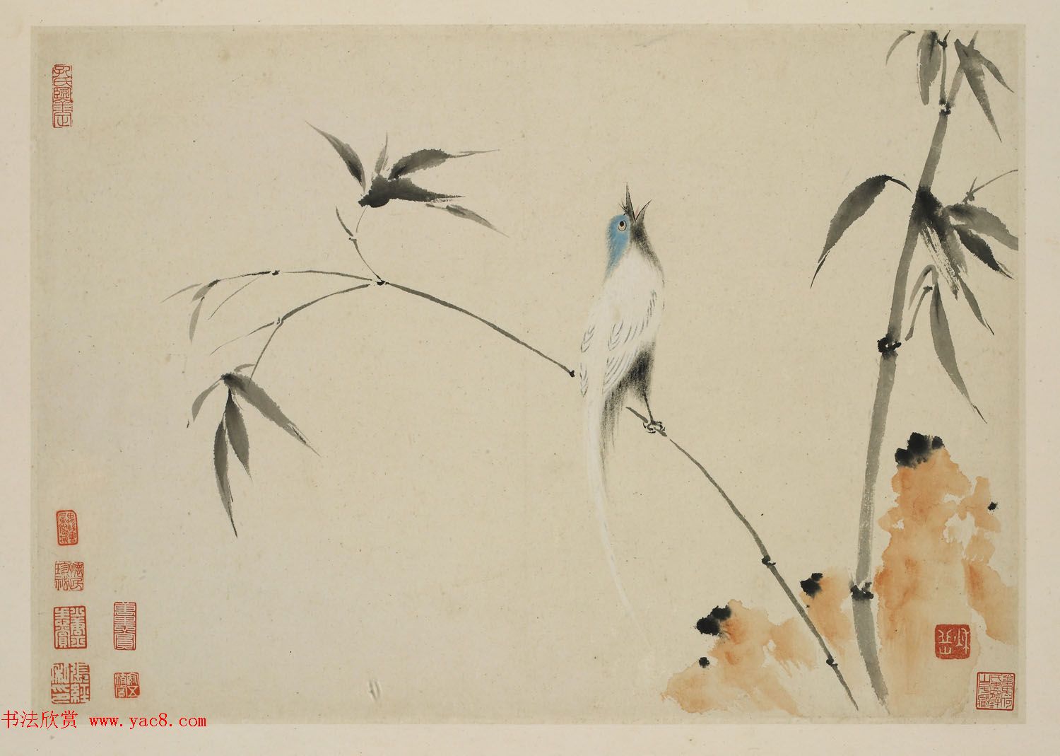 华喦绘画作品《新罗山人花鸟册》美国弗利尔美术馆藏