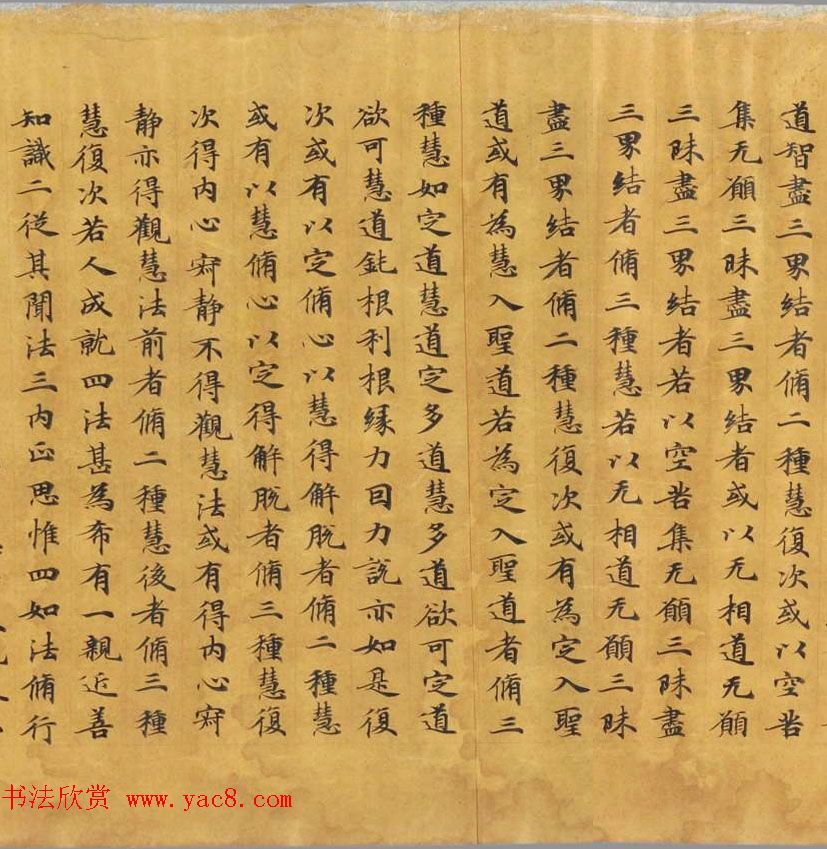 唐代写经赏析《阿毘昙毘婆沙论卷第五十二》法国国家图书馆藏