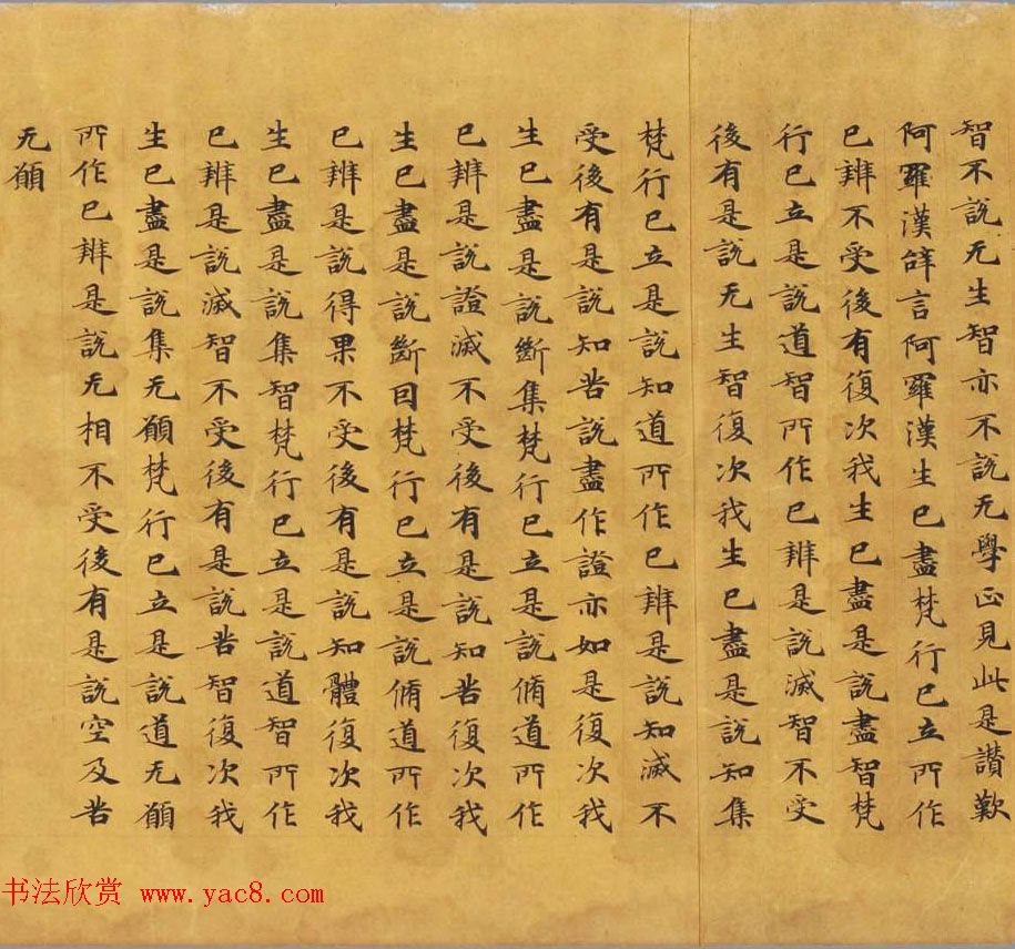 唐代写经赏析《阿毘昙毘婆沙论卷第五十二》法国国家图书馆藏