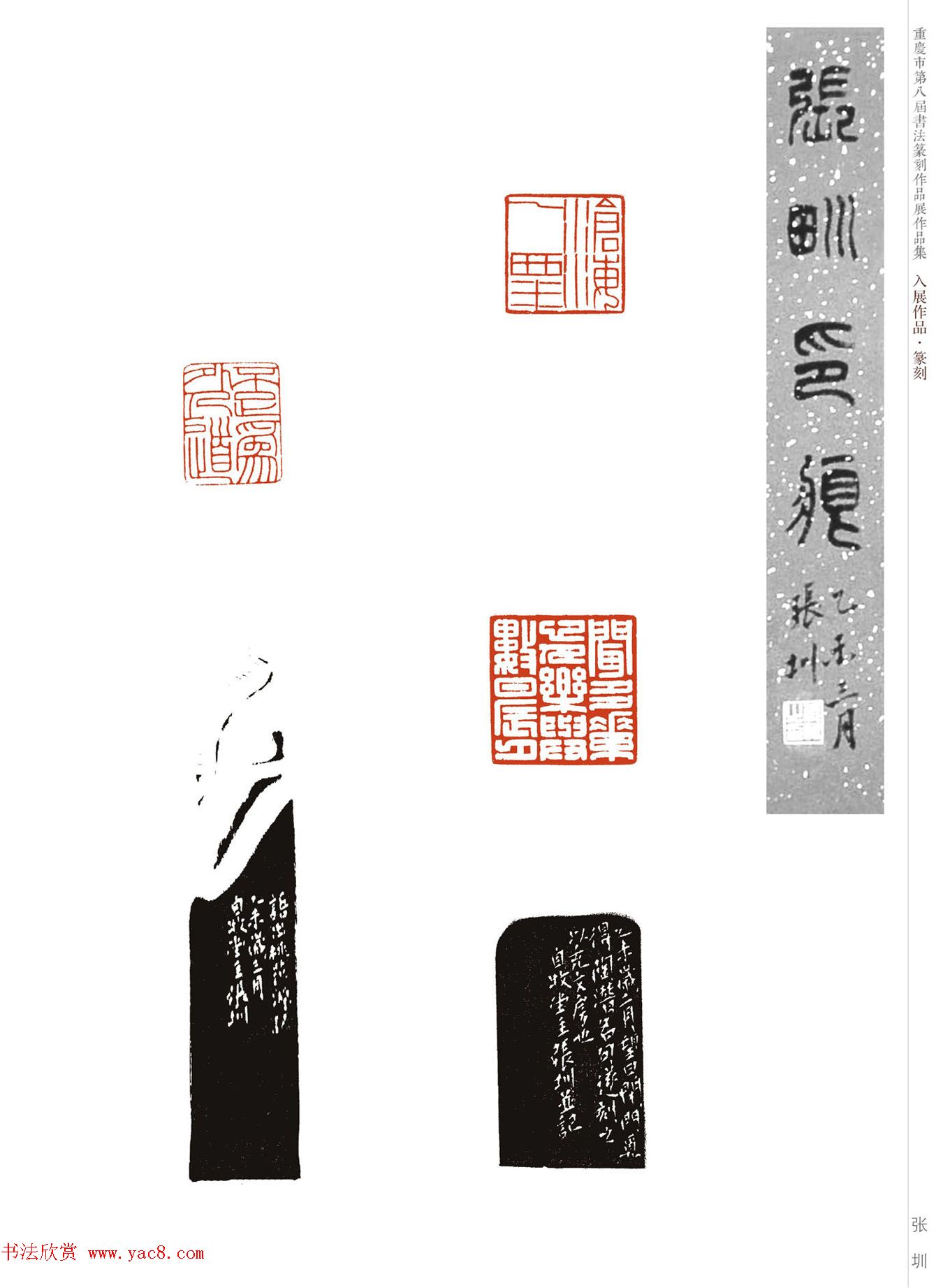 重庆市第八届书法篆刻展获奖入展篆刻作品欣赏
