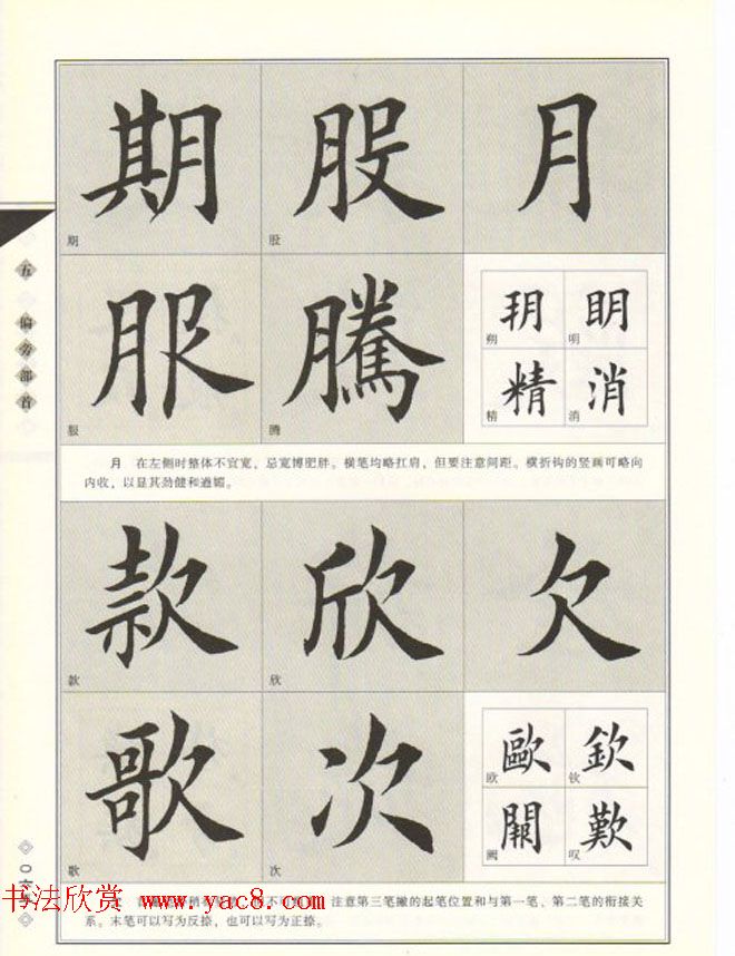 田英章书法专业教程《楷书要论－结构》