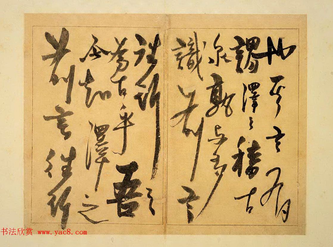 杨维桢晚年精品草书赏析《题古泉钱谱册》