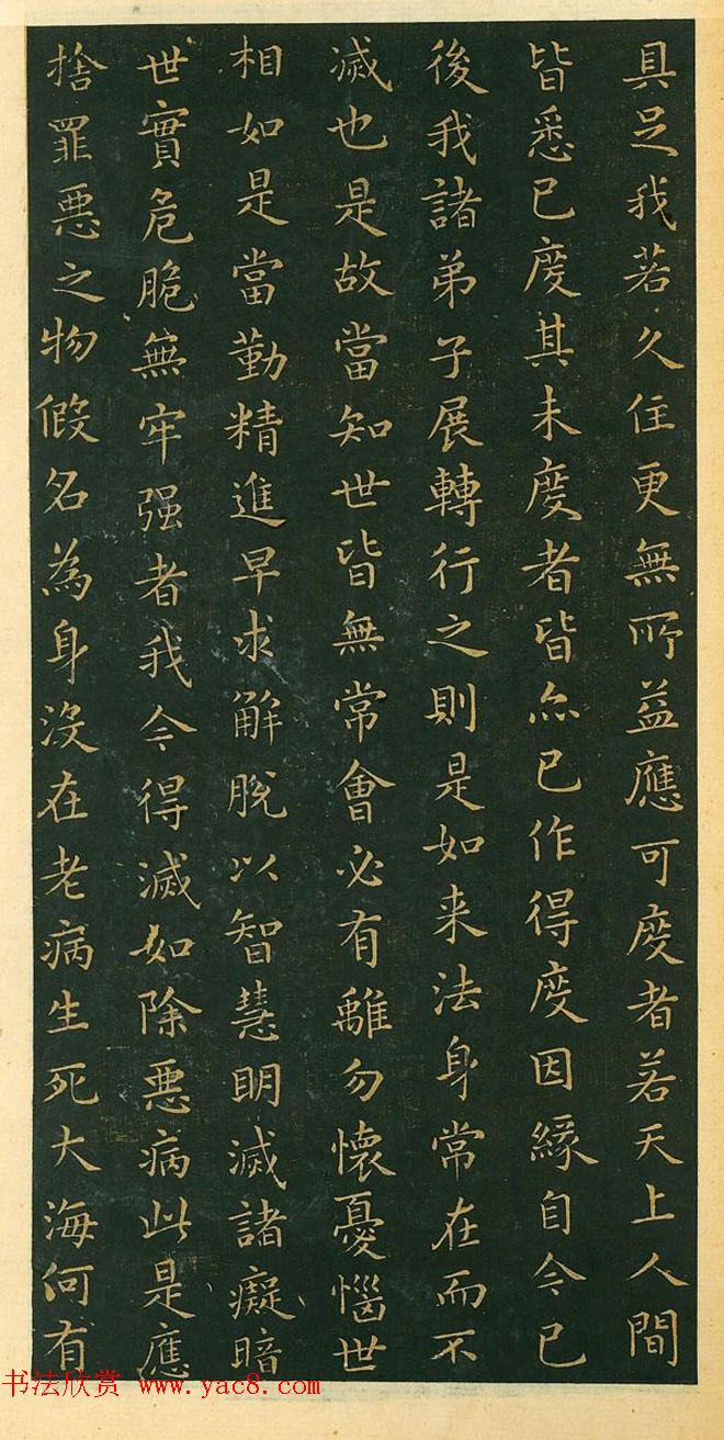 王羲之小楷作品《佛遗教经》