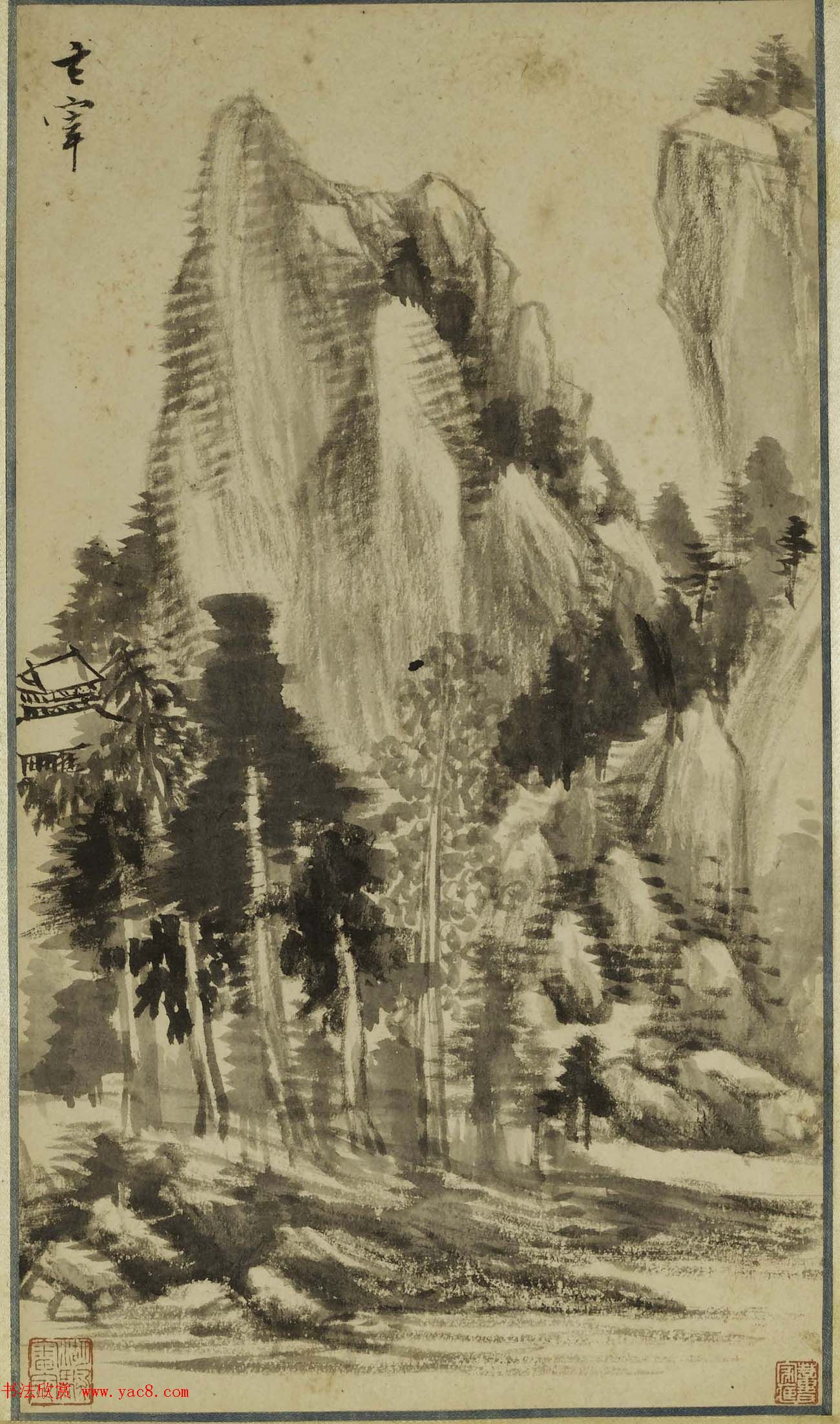 董其昌书画作品欣赏《画禅室小景册》