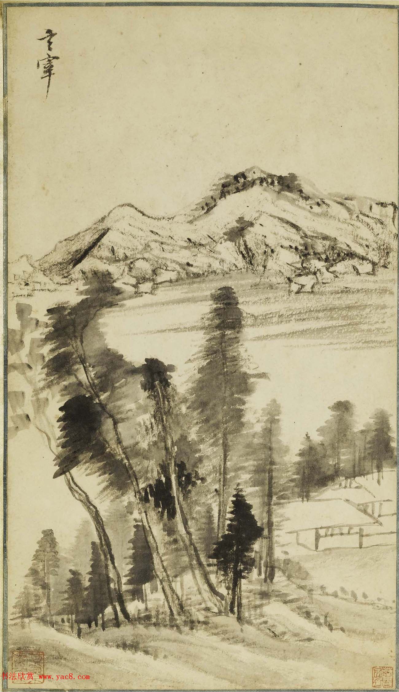 董其昌书画作品欣赏《画禅室小景册》