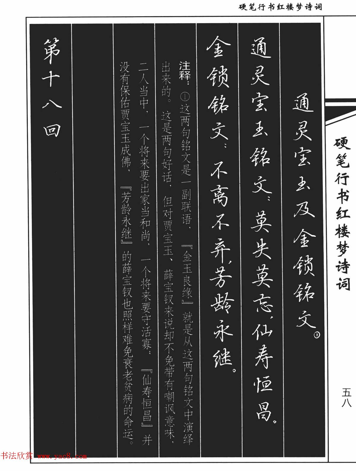 吴玉生钢笔字帖欣赏《硬笔行书红楼梦诗词》