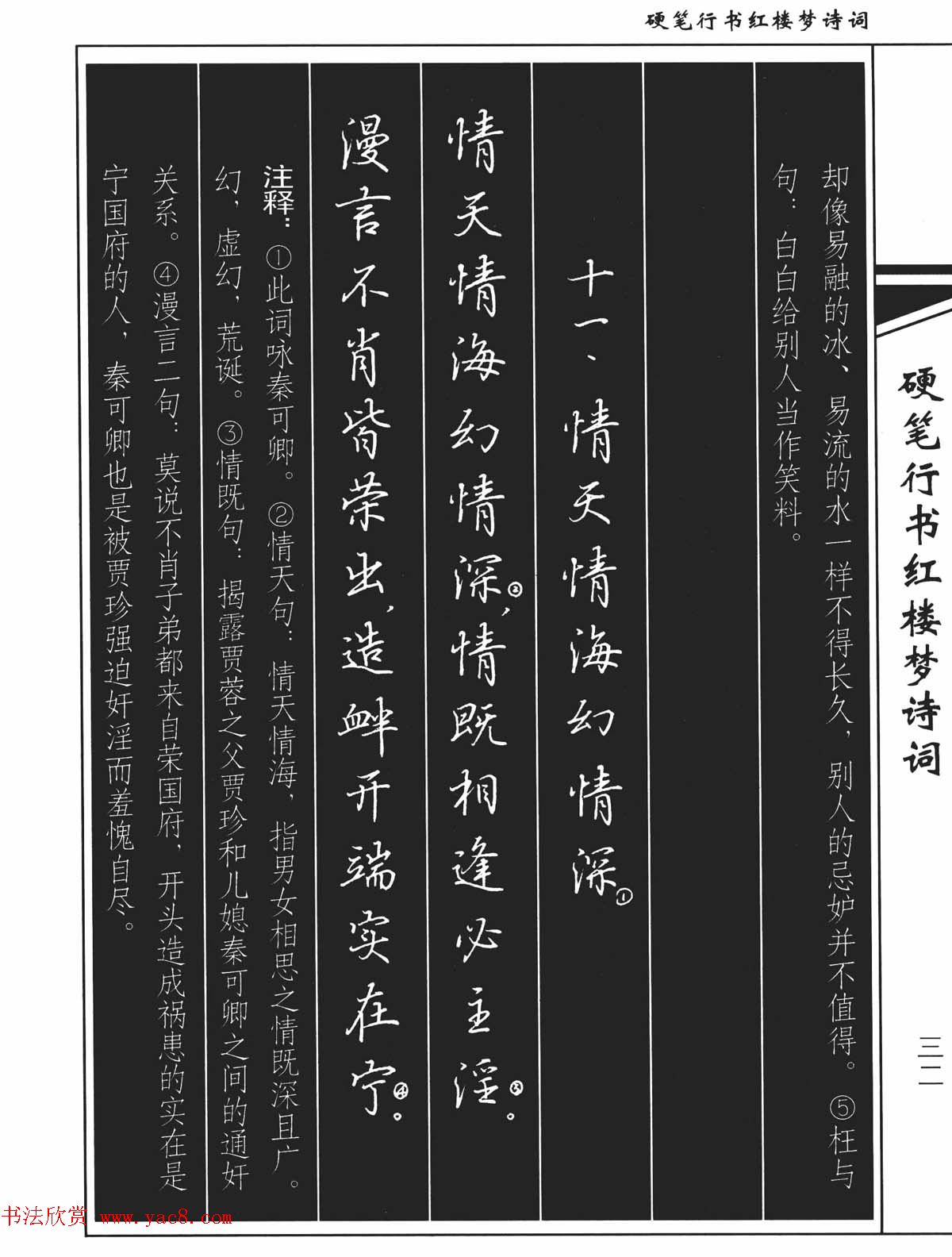 吴玉生钢笔字帖欣赏《硬笔行书红楼梦诗词》