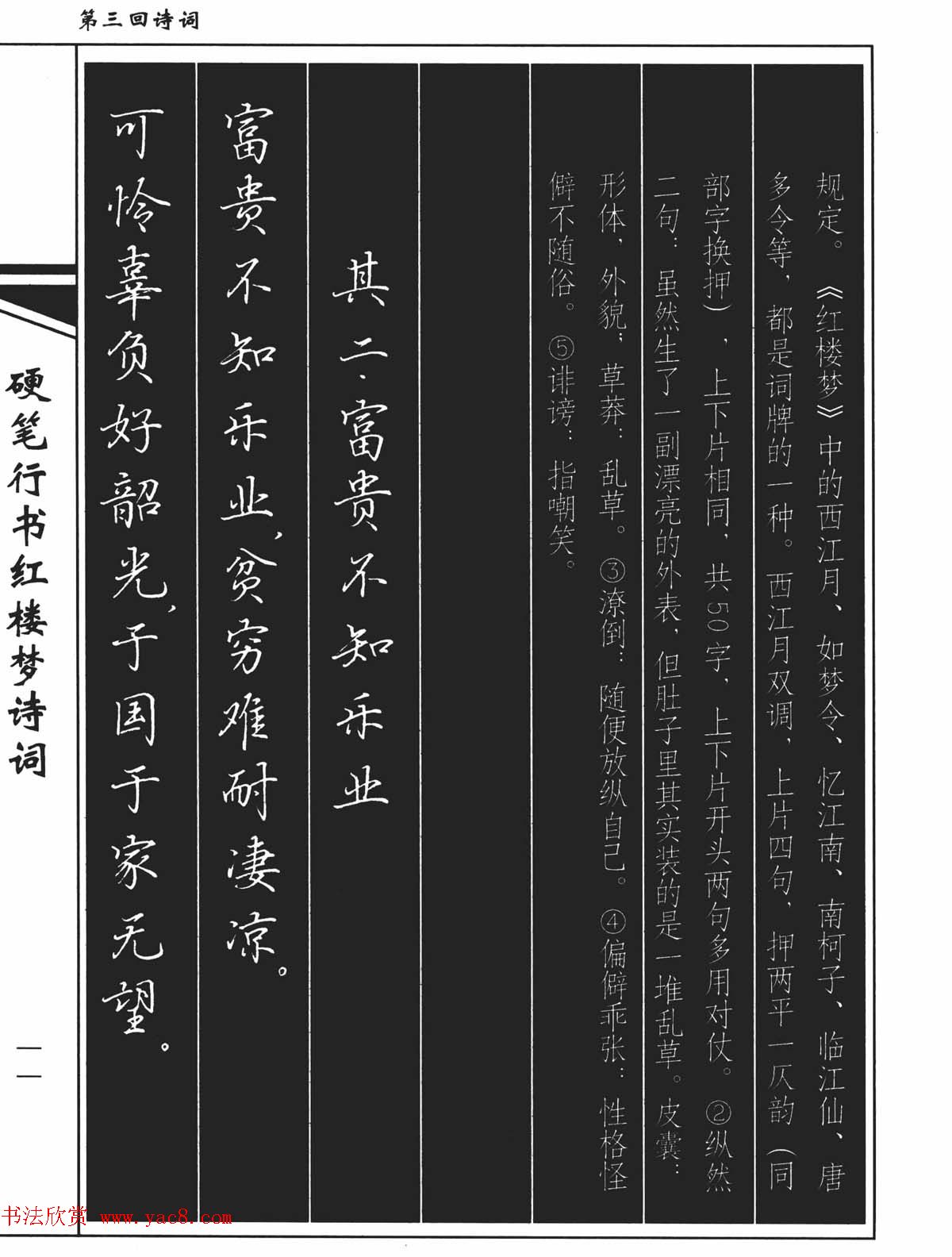 吴玉生钢笔字帖欣赏《硬笔行书红楼梦诗词》