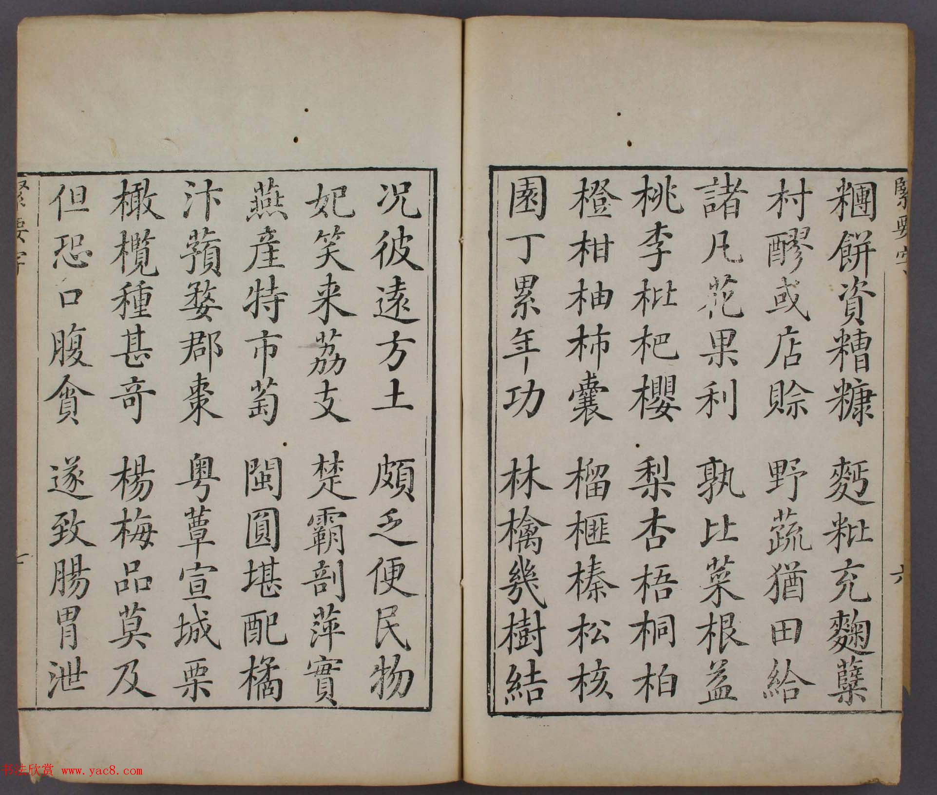 清代平江杨安城楷书《紧要字》