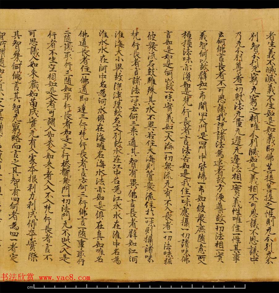 斯坦因敦煌书法欣赏《金刚三昧经第一》英藏