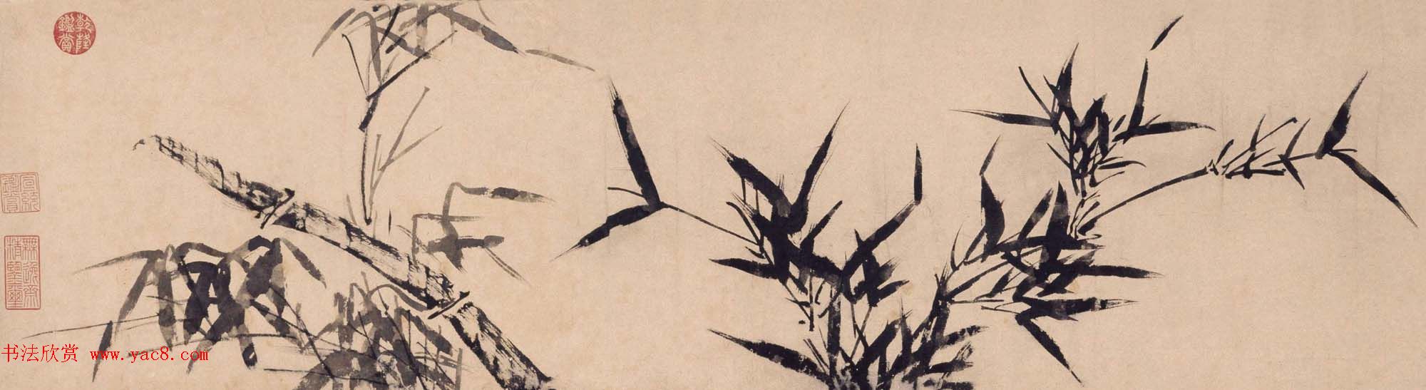 文徵明73岁书画欣赏《三友图卷》高清大图