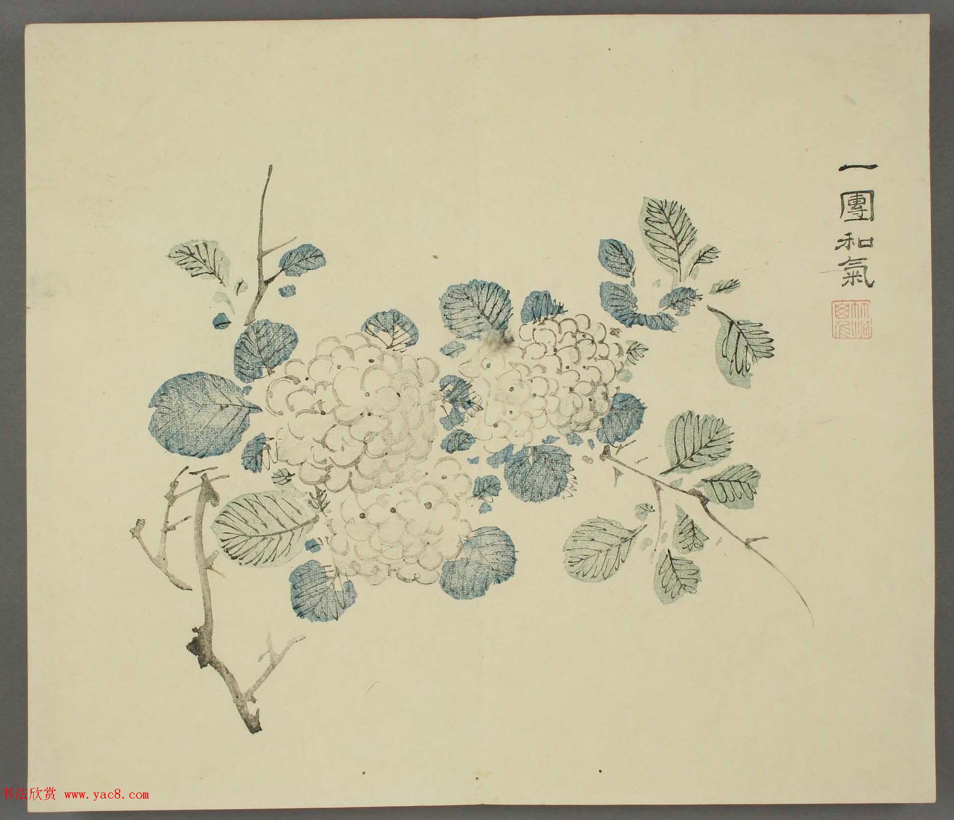 日本竹洞花鸟画欣赏《融斋画谱》