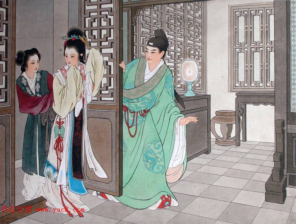 王叔晖绘画作品图册欣赏《西厢记》