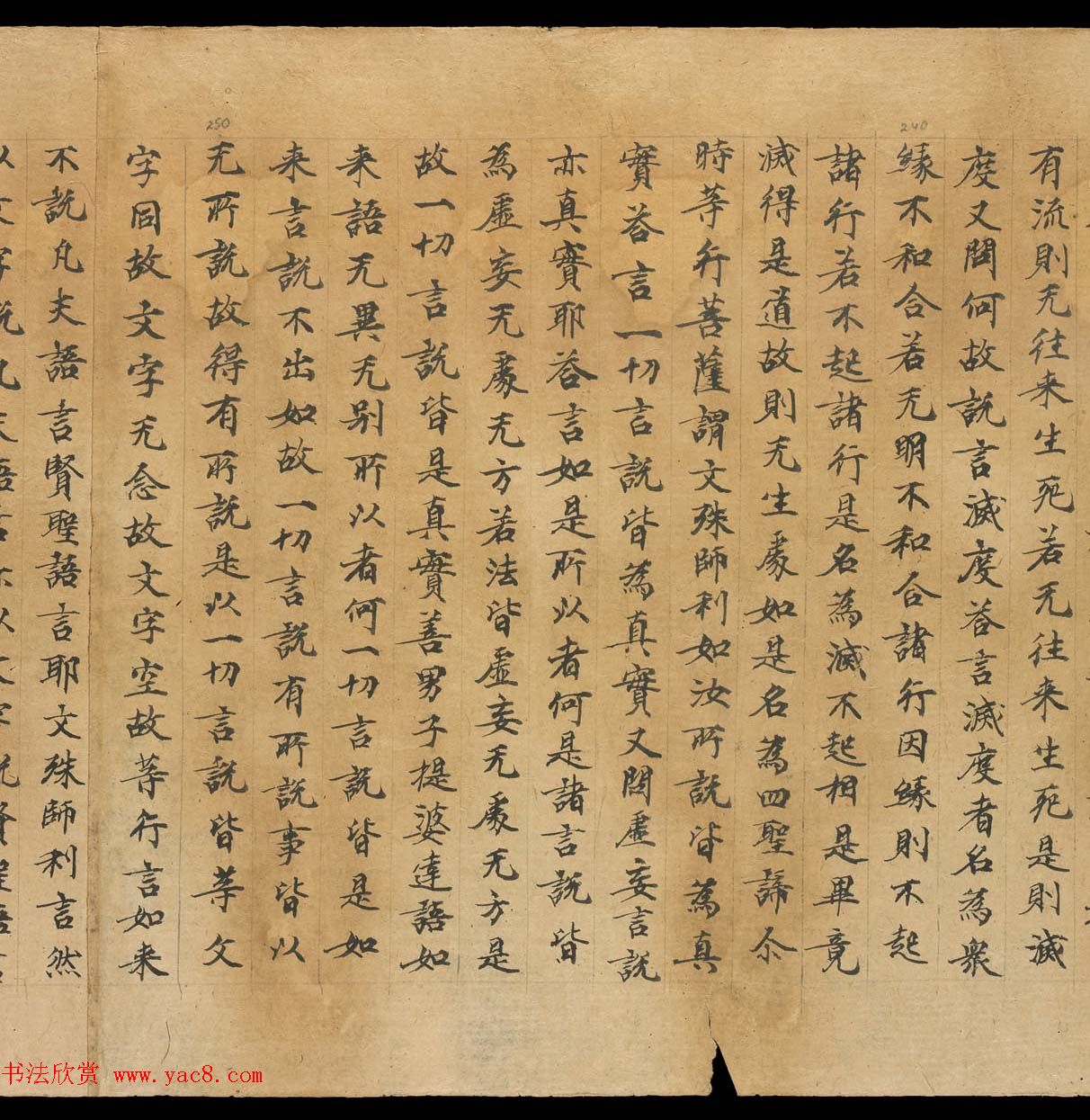 敦煌书法文献赏析《思益梵天所问经卷第三》俄藏 敦煌书法文献赏析《思益梵天所问经卷第三》俄藏