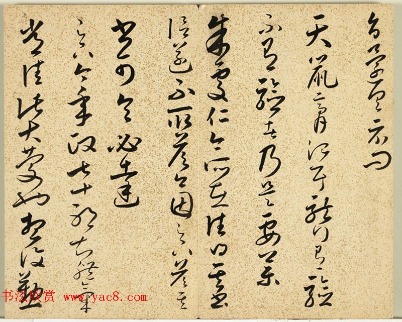 明朝朱大有草书册页欣赏《临王右军十七帖册》