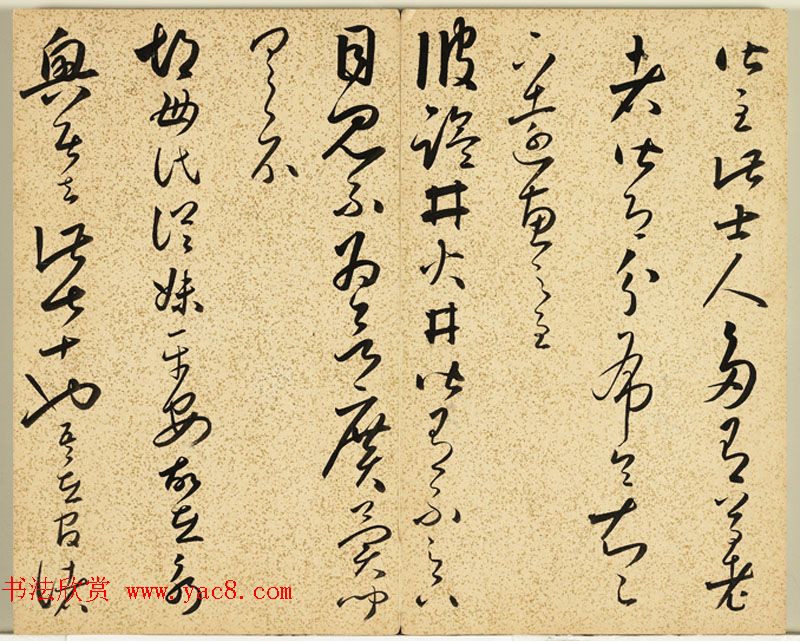 明朝朱大有草书册页欣赏《临王右军十七帖册》