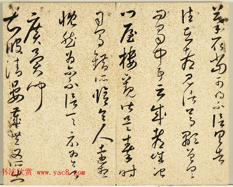 明朝朱大有草书册页欣赏《临王右军十七帖册》