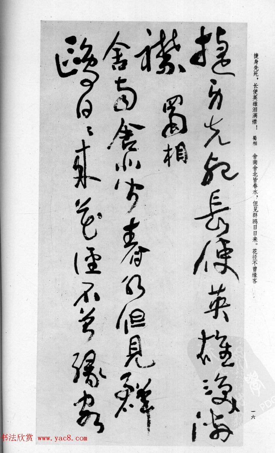 行草书法字帖欣赏《沈鹏书杜甫诗二十三首》