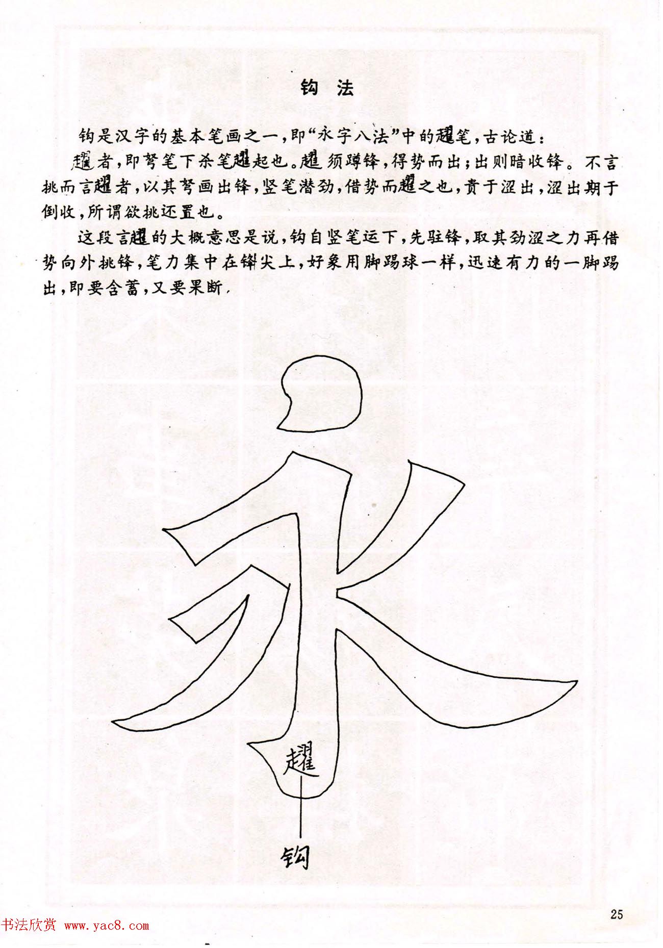 中小学生书法教材：楷书入门永字八法习字帖