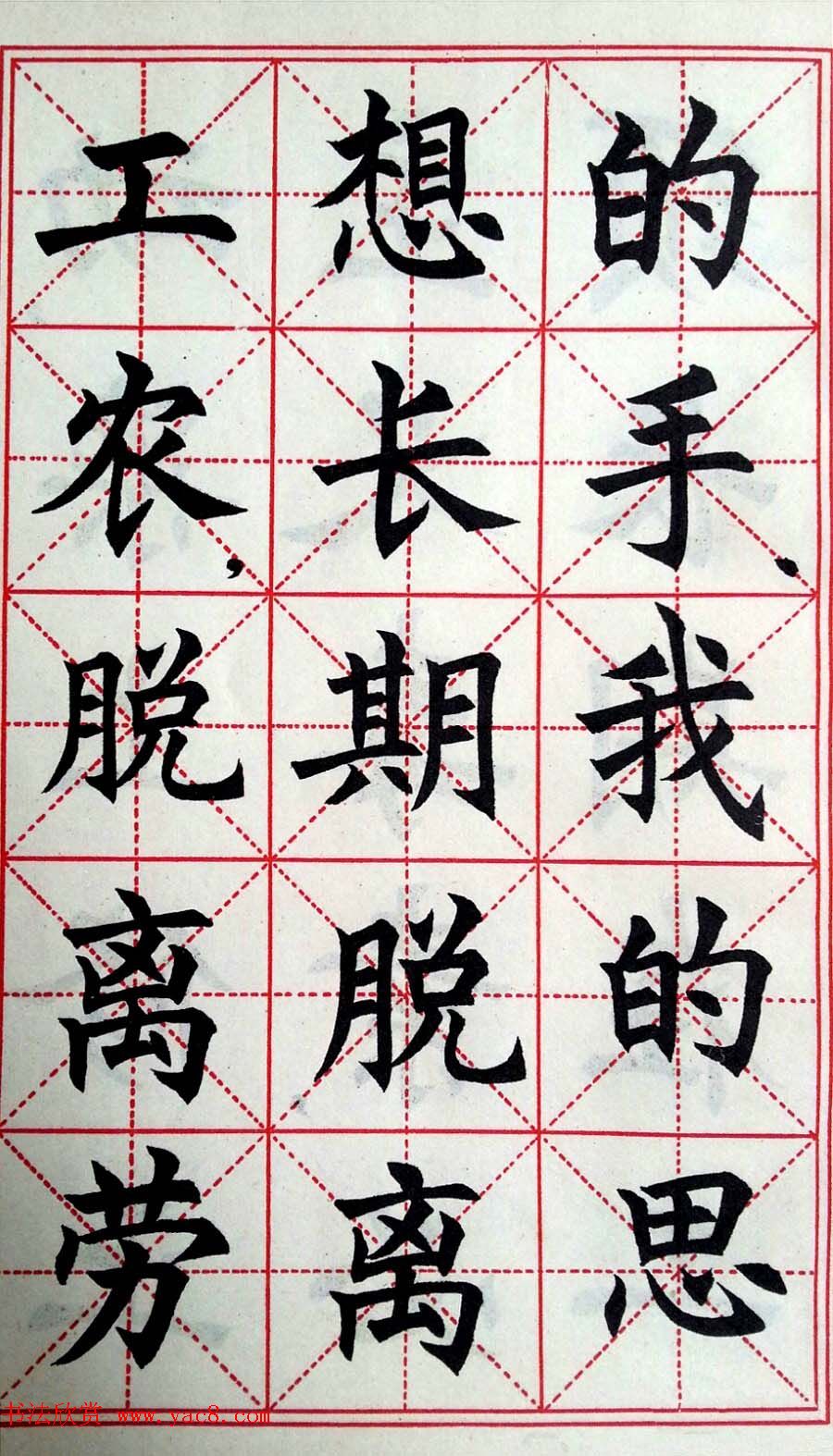 孙信德中楷字帖《金训华同志日记摘抄》