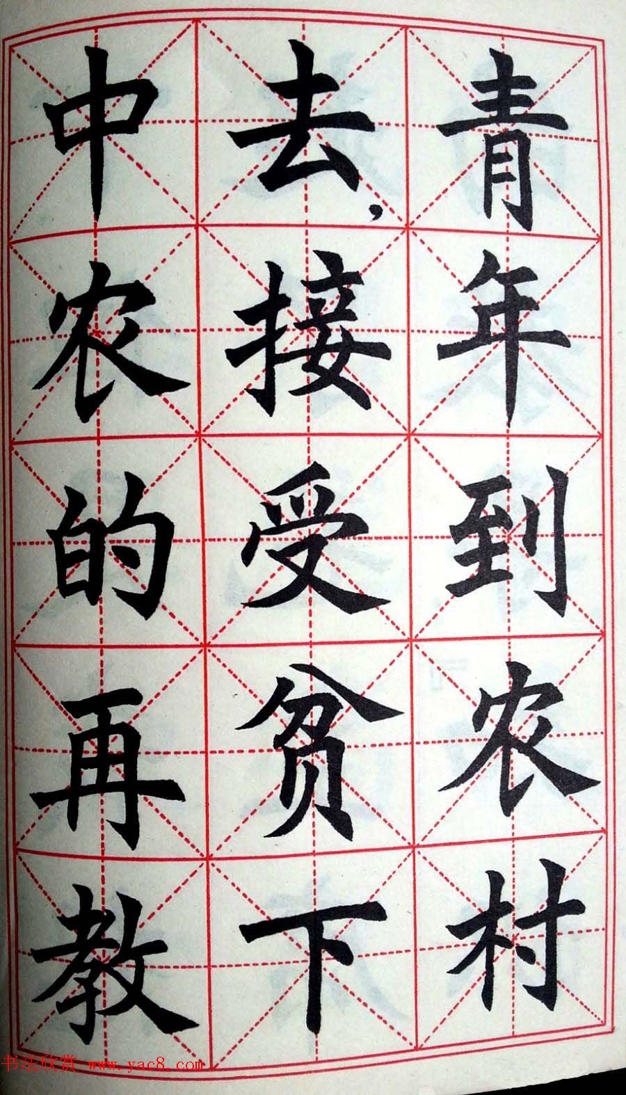 孙信德中楷字帖《金训华同志日记摘抄》