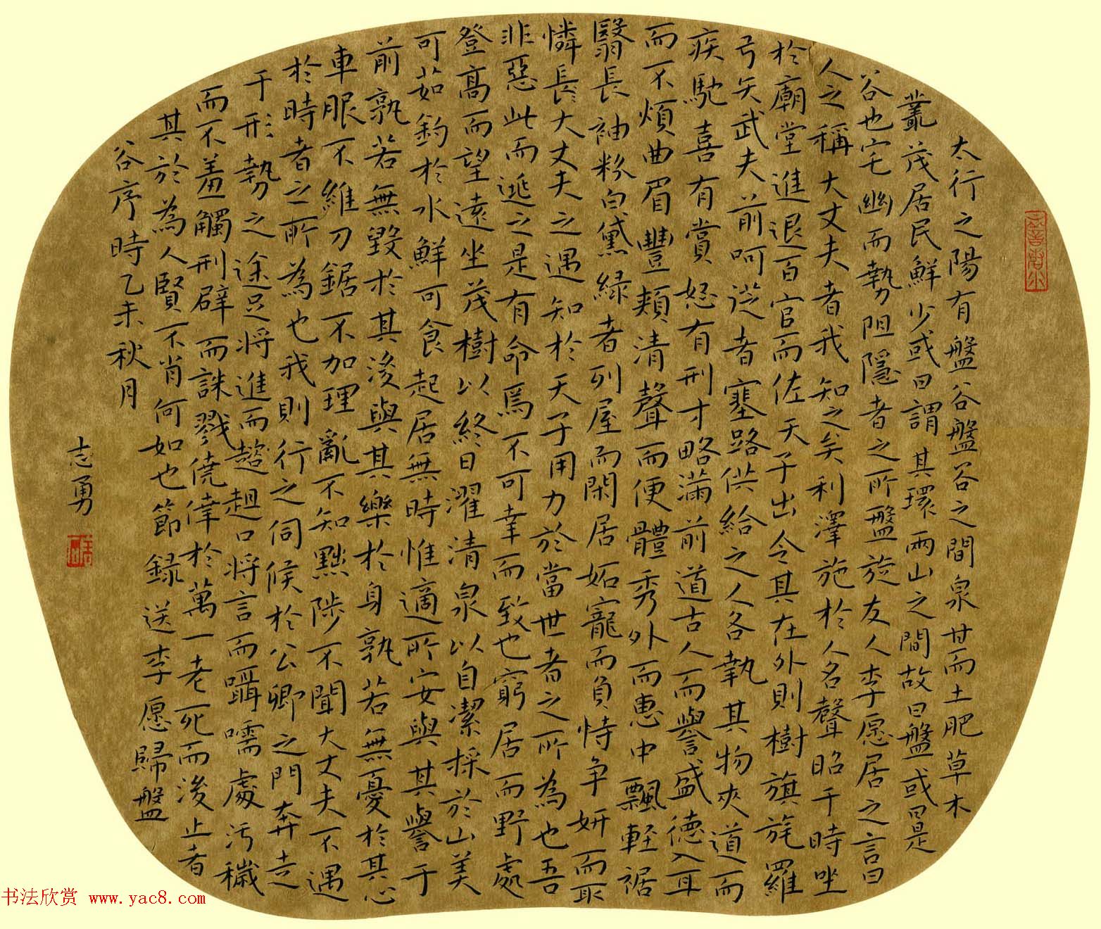 品翰堂杯第二届硬笔书法公开赛成人组银奖作品