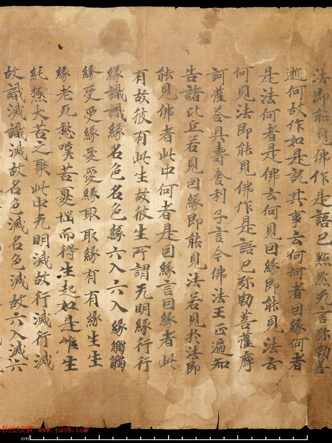 敦煌墨迹《佛说大乘稻秆经》