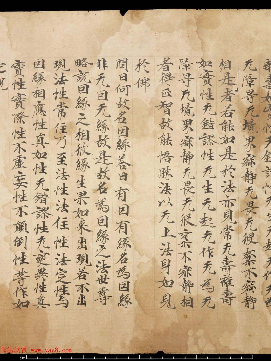 敦煌墨迹《佛说大乘稻秆经》