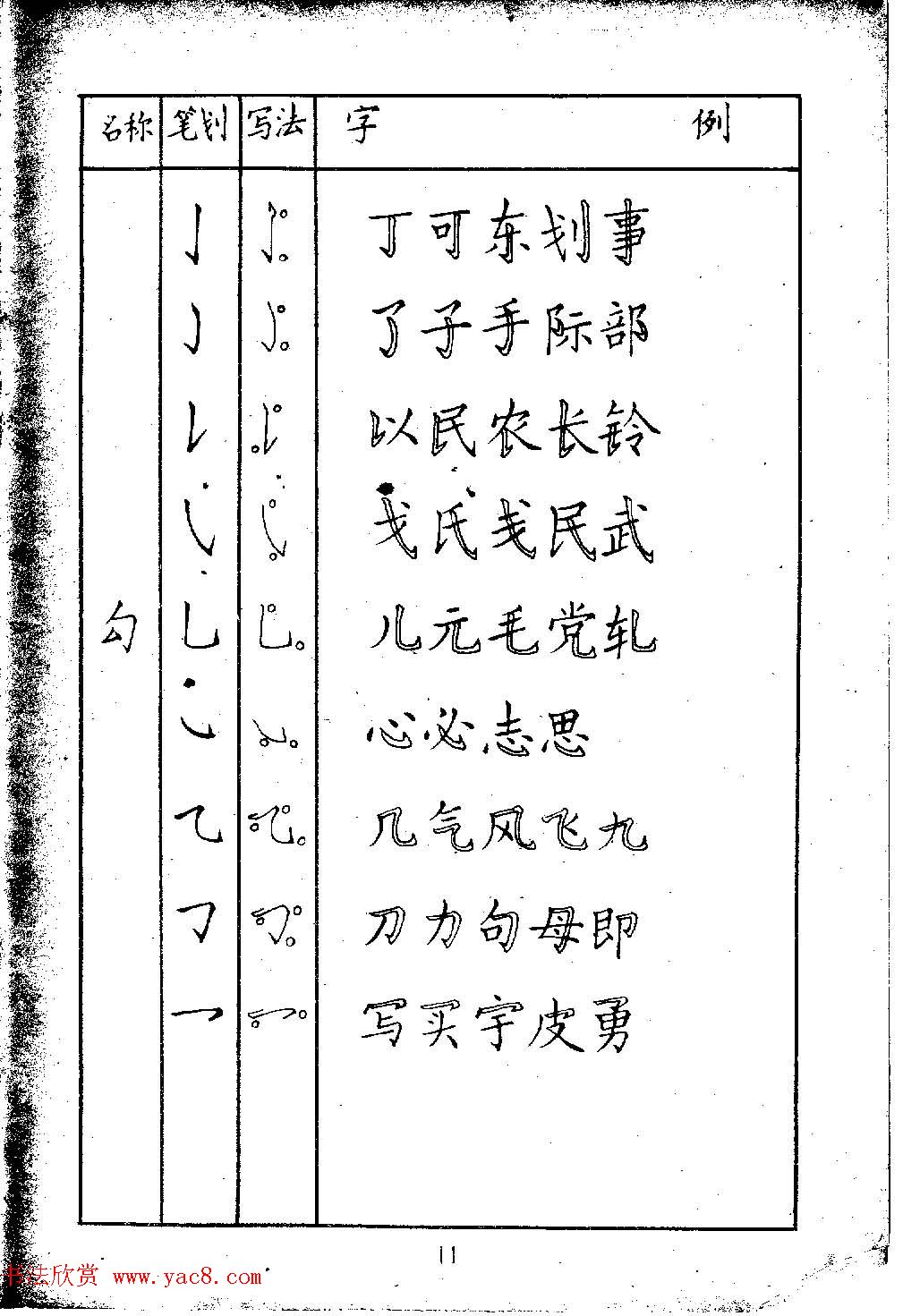 邓散木硬笔书法教材《钢笔字写法》