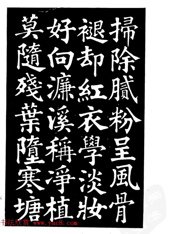 姜公醉楷书欣赏《鲁迅诗碑》