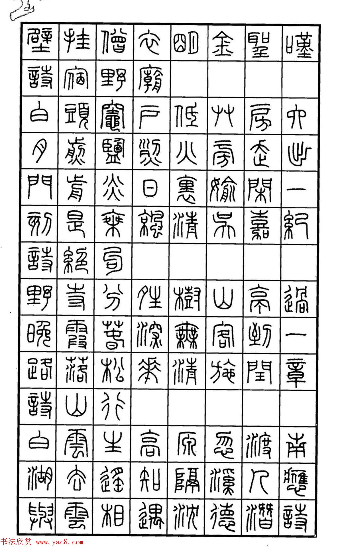 钢笔书法作品集《篆书名家精品欣赏》